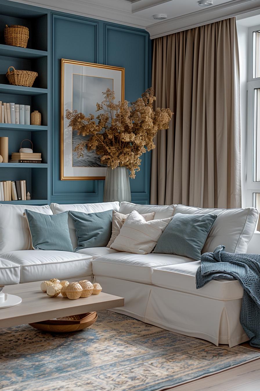 15 aesthetic modern coasts living room ideas 25 9. Coastal Chic Storage Solution