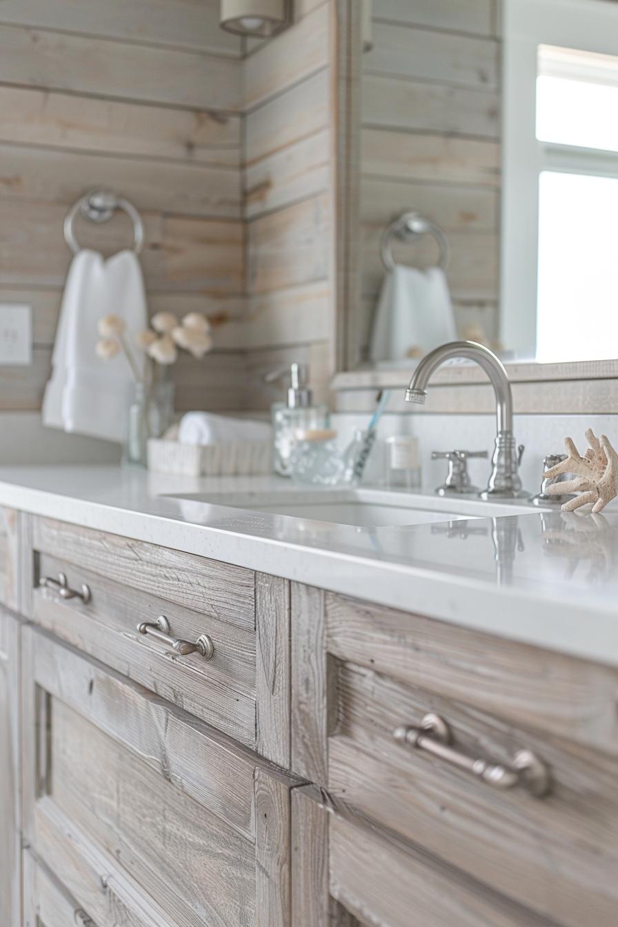 15 beautiful bathroom designs to improve your room 13 5. Coastal Chic Vanity Inspiration-0