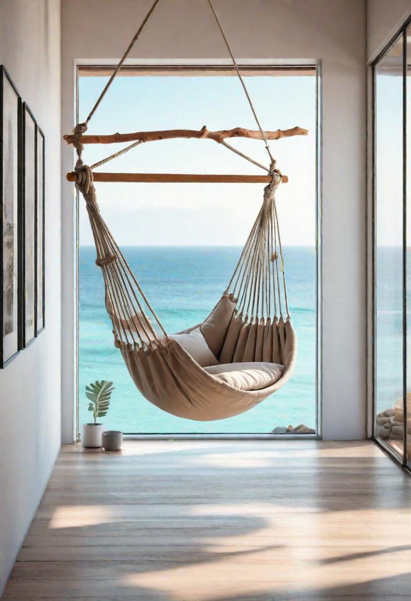 43 Relaxing Coastal Bedrooms for Breezy Retreats 19 17. Coastal Hammock Reading Nook-0