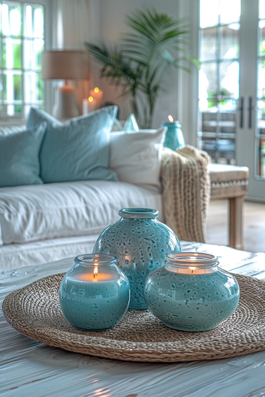 15 chic neutral coasts living room ideas that you will love 31 13. Coastal-inspired sea glass decor-0