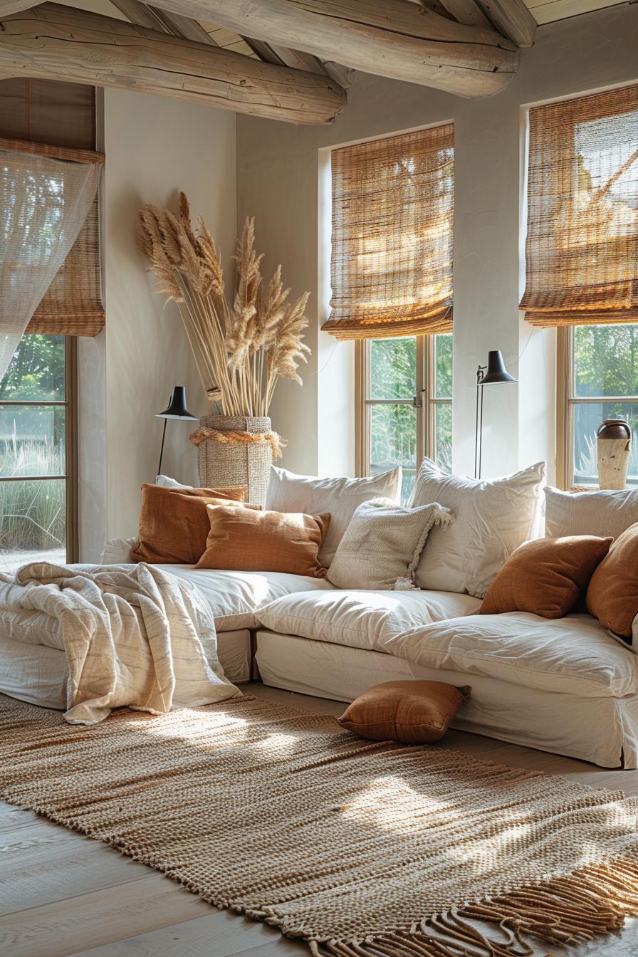 15 chic neutral coasts living room ideas that you will love 18 7. Bamboo bamboo-shadow-1.
