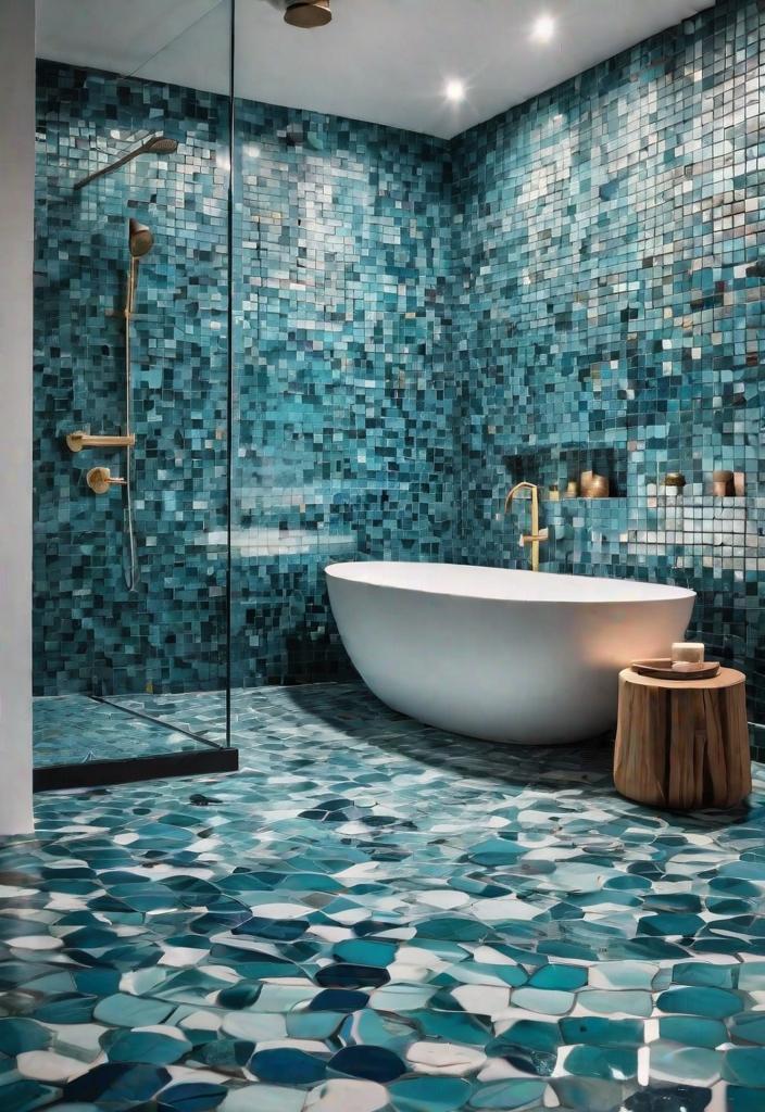 43 Inspiring Coastal Living Room Ideas 40 38. Coastal Mosaic Tile Designs-0