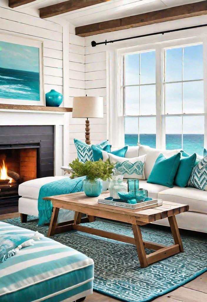 43 Inspiring Coastal Living Room Ideas 3 1. Coastal Oasis: White-Washed Wood-0