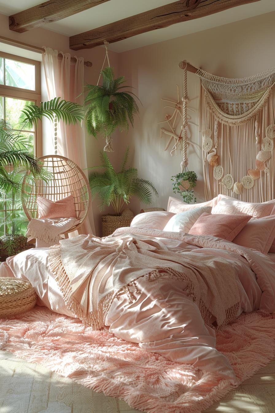 15 dreamy pink coastal bedroom ideas: beach & aesthetics 18 6. Coastal Pink Sand Decor-1