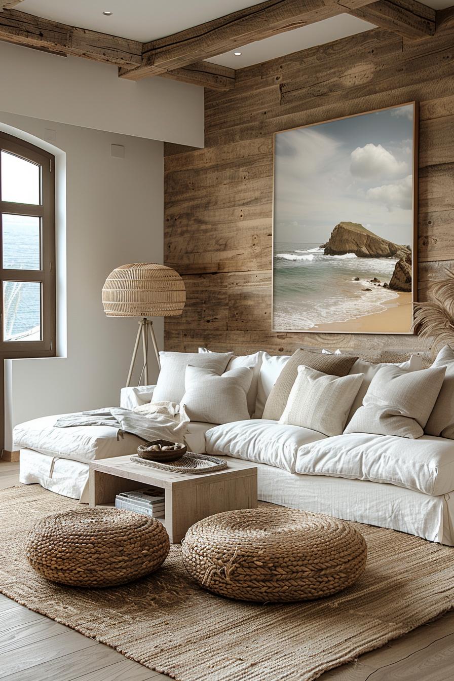 15 chic neutral coasts living room ideas that you will love 12 4 .. Kühtenlampenbasen-1