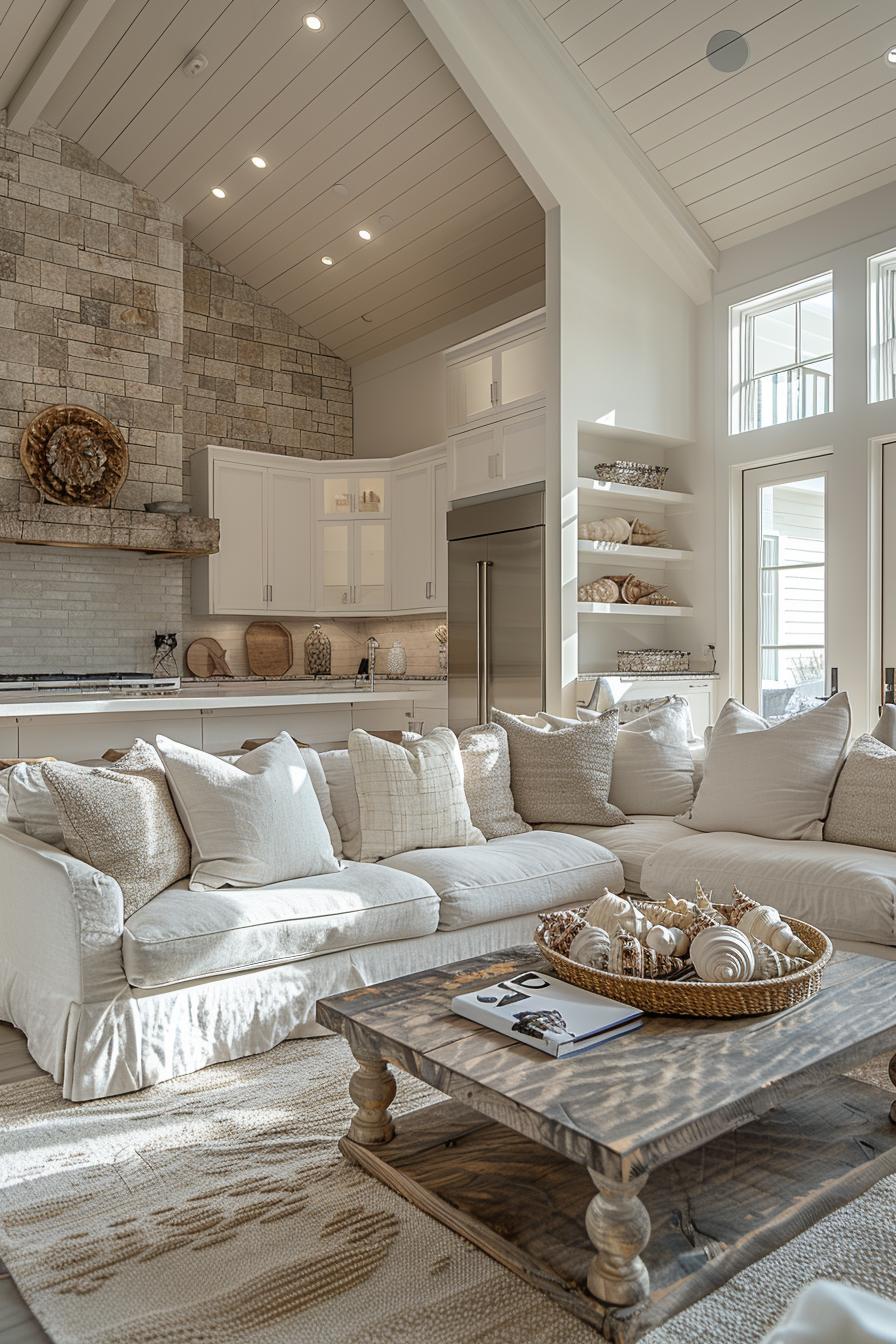 15 chic neutral coasts living room ideas that you will love 6 2. Coastal Seashell Shadow Box Ideas-0