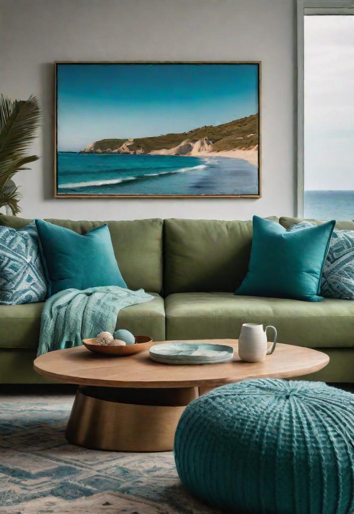43 Inspiring Coastal Living Room Ideas 28 26. Coastal Throw Pillow Inspiration-0