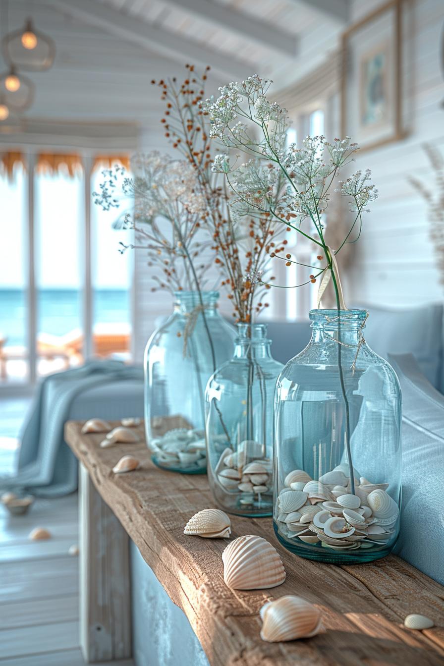 15 aesthetic modern coasts living room ideas 19 7. Coastal Vase Decor Inspiration-0