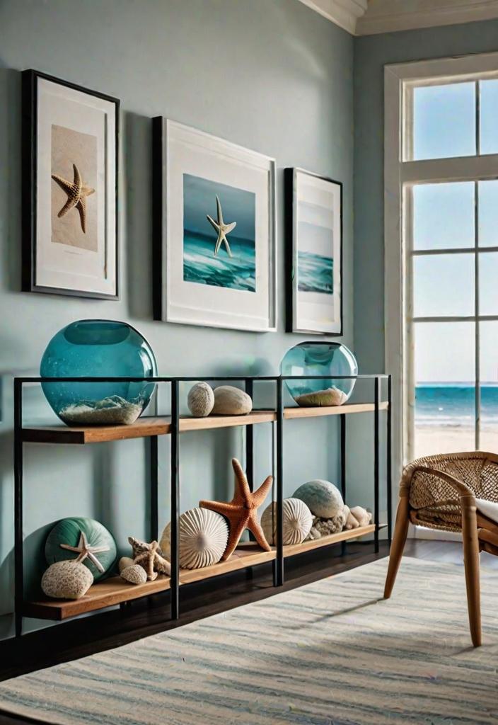 43 Inspiring Coastal Living Room Ideas 36 34. Coastal display case inspiration-0