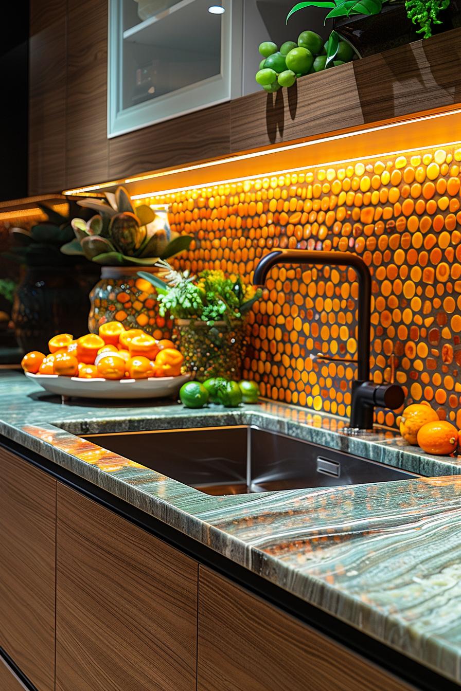 15 unique in the middle of the century modern kitchen ideas 11 3 .. Colorful mosaic backplash Inspiration-2