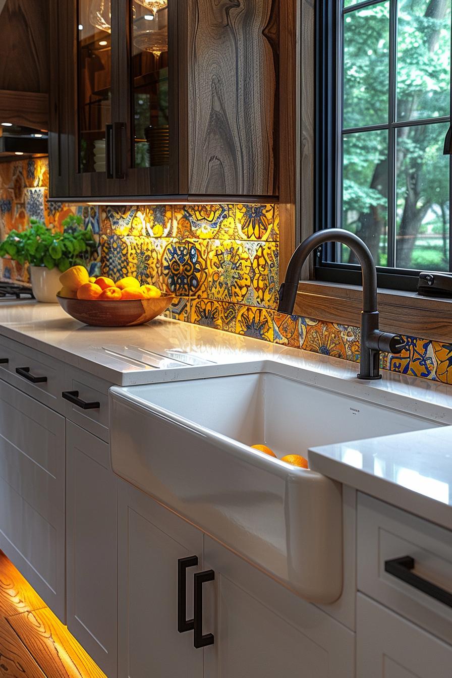 15 unique in the middle of the century modern kitchen ideas 12 3 .. Colorful mosaic backplash Inspiration-3
