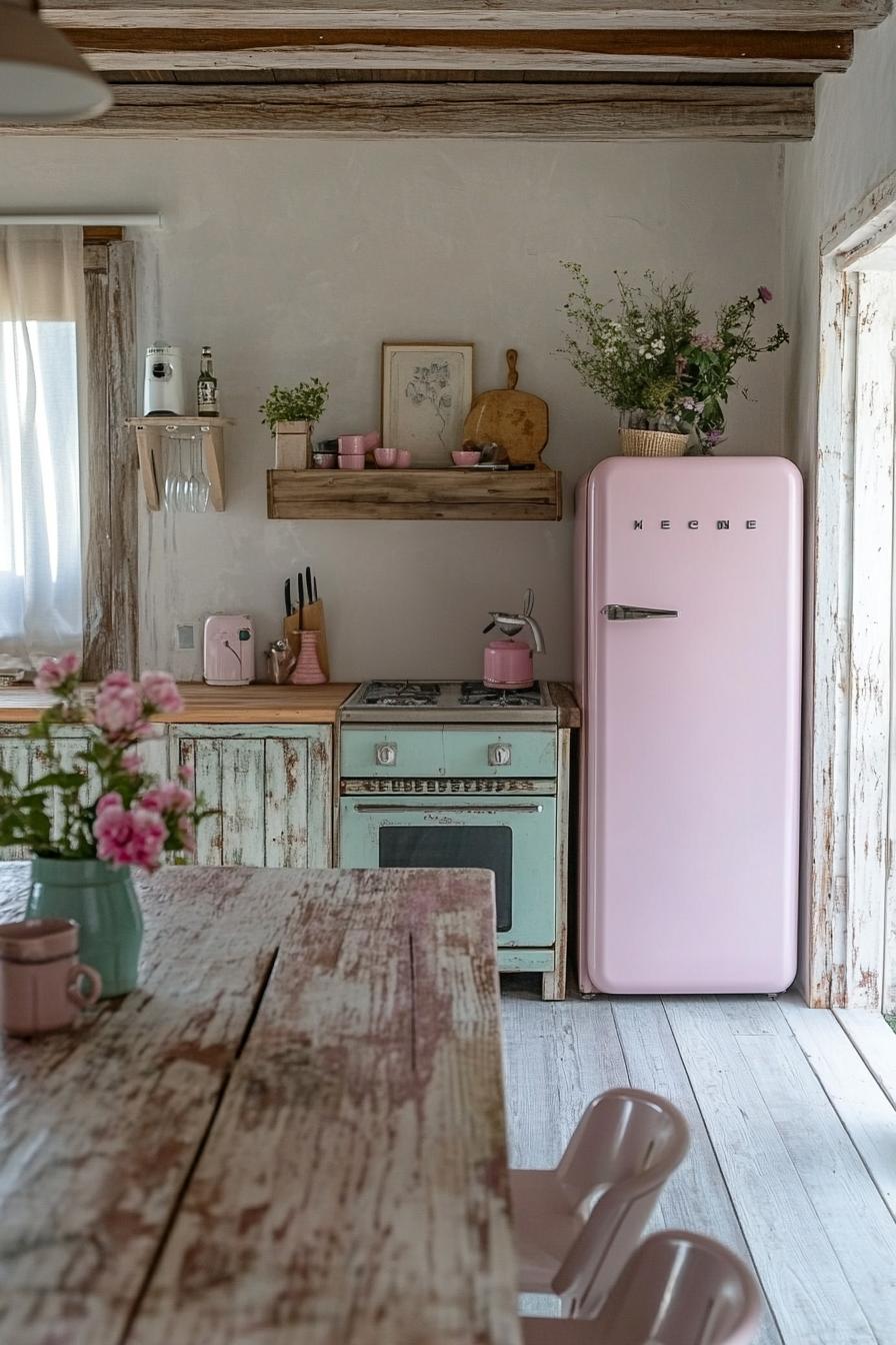 20 Genius tiny kitchen ideas for small apartments 43 14. Colorful retro kitchen appliance-0