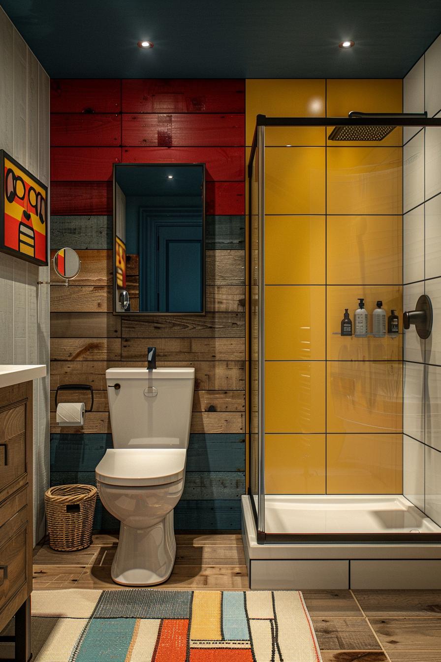 15 beautiful Shiplap bathroom styles to impress your guests 31 14. Colorful Shiplap Bathroom Inspiration-0