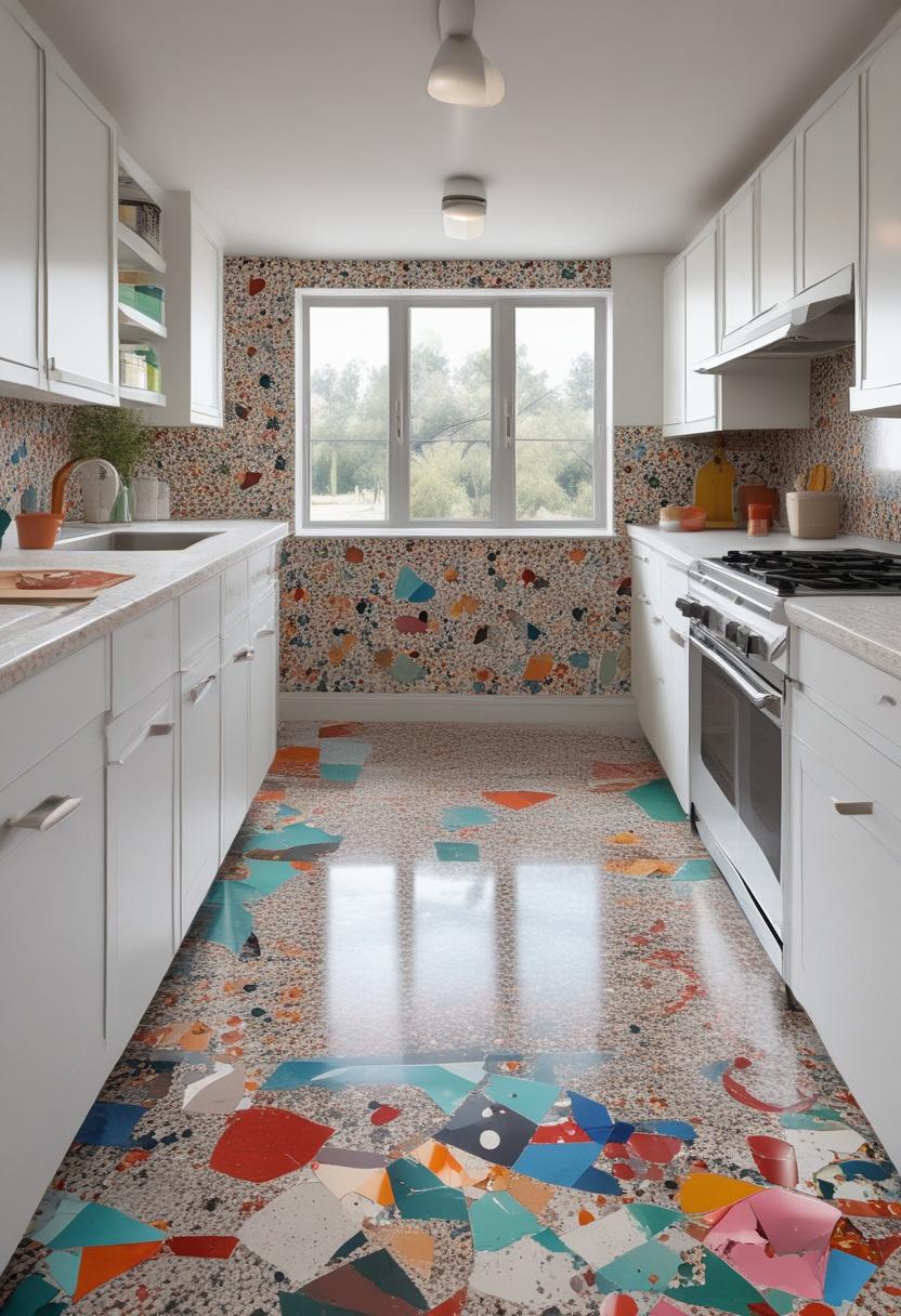 43 Inspiring Kitchen Decor Ideas: Stylish and Functional Accents 56 37. Colorful Terrazzo Flooring Trend-0