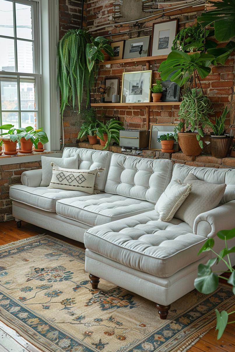 25 Genius Tiny Living Room Ideas 17 5. Compact clippings for small-0