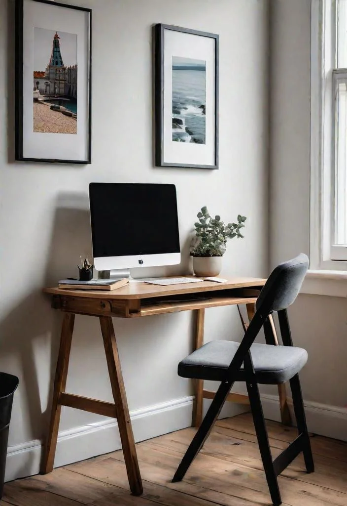 30 gemütliche und inspirierende Gästeschlafzimmer Ideen 27 25. Kompakte Arbeit und Schreibstation-0