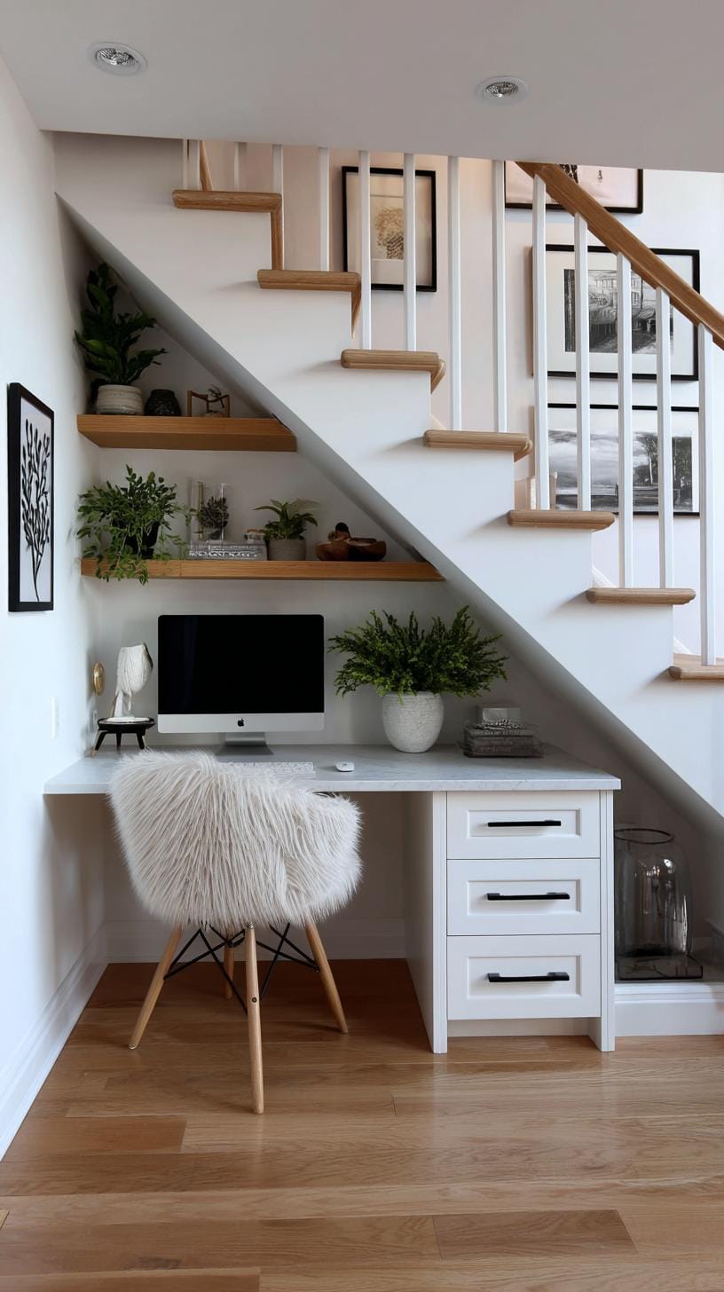 21 clever small office ideas for home and work areas 54 20. Compact hall office with undertically 1 subtath-1