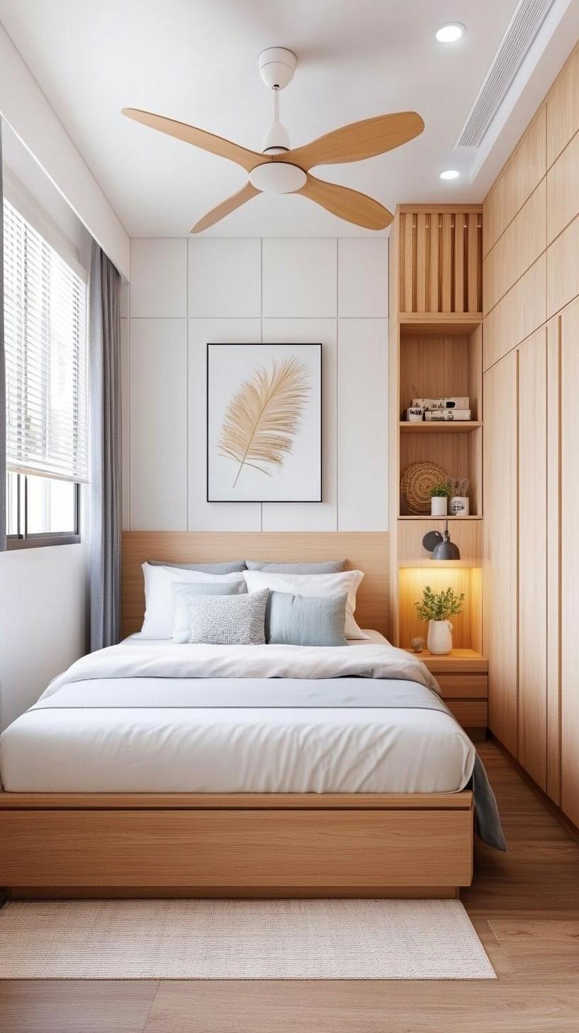 21 modern bedroom ideas for your 2025 makeover 64 19. Compact luxury with clever storage solutions that maximize the limited space 2