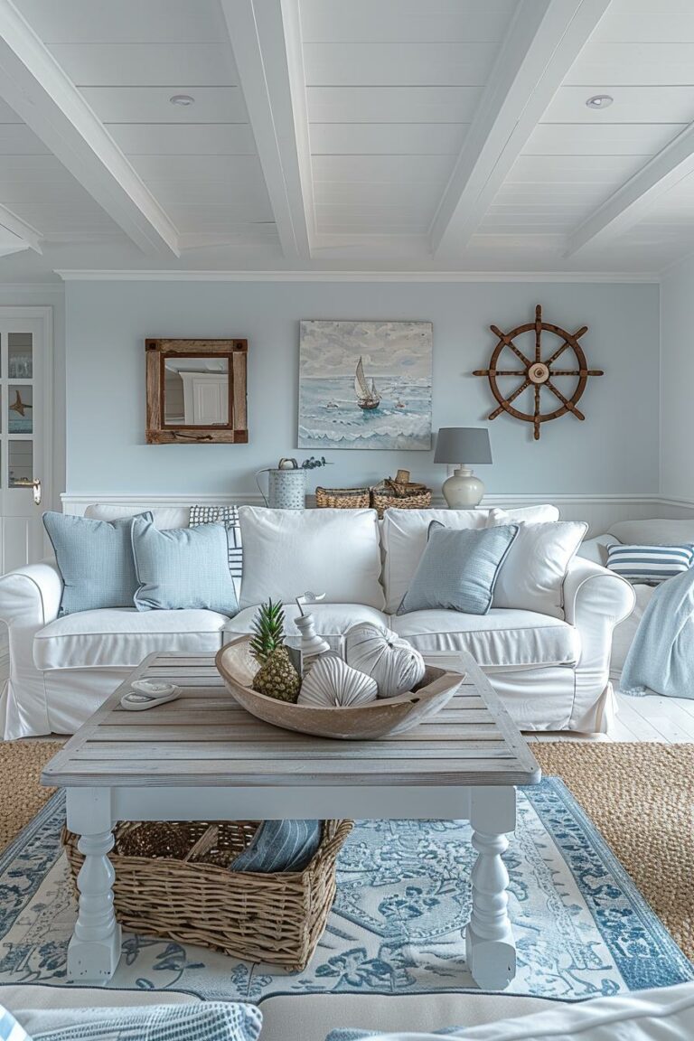 15 Aesthetic Modern Coastal Living Room Ideas