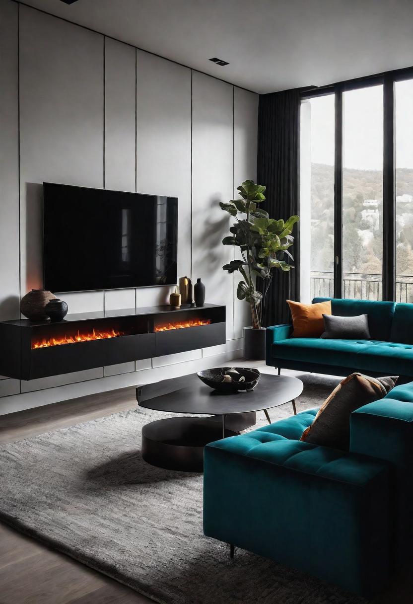 49 Modern Living Room Ideas: Create a Contemporary Haven 38 31. Contrast Duo-Tone Living Room-0