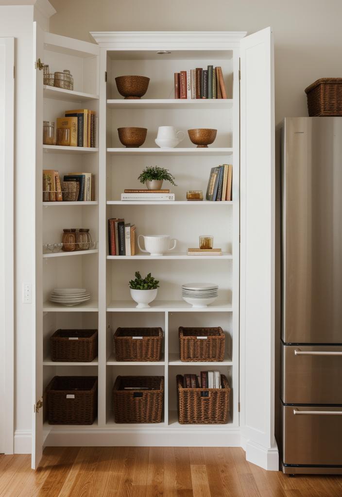 43 Inspiring Kitchen Decor Ideas: Stylish and Functional Accents 27 19. Cookbook Shelf Integration Ideas-0