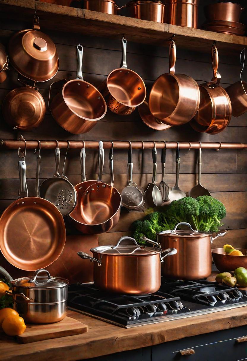 43 Inspiring Kitchen Decor Ideas: Stylish and Functional Accents 7 3. Copper Kitchen Display Ideas-1