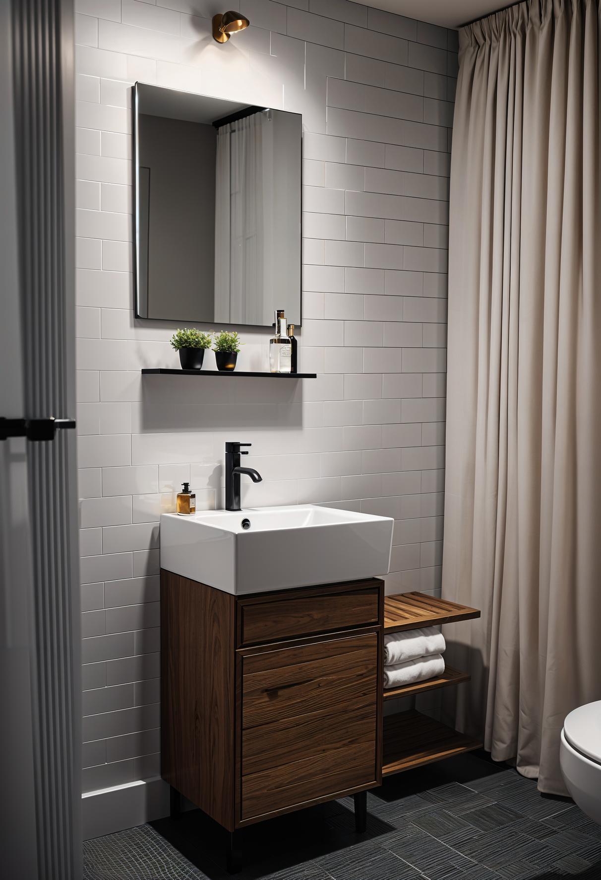 19 Genius Small Bathroom Ideas: Space -saving hacks 16 9. Eck podest sink space space-1