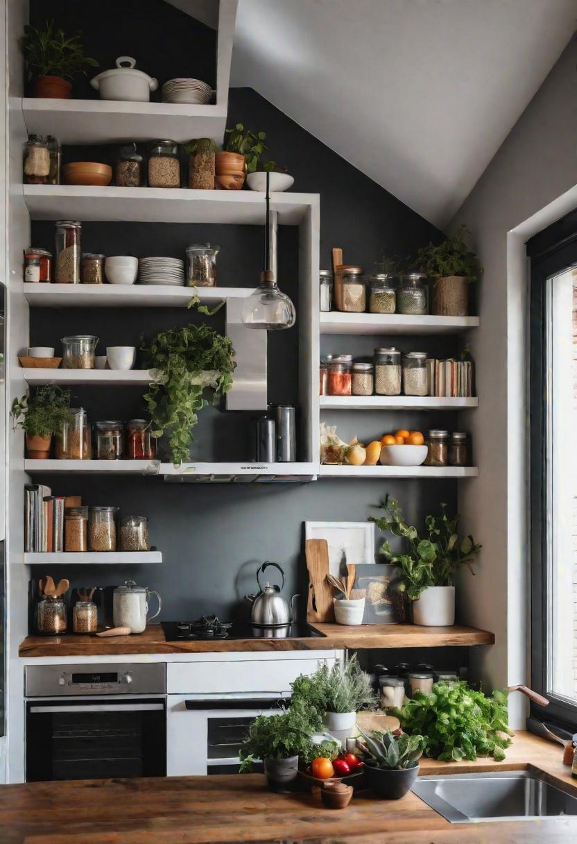 39 Clever Small Kitchen Ideas: Maximize Your Space with Stylish and Functional Designs 13 10. Corner Shelving for Small Kitchens-0