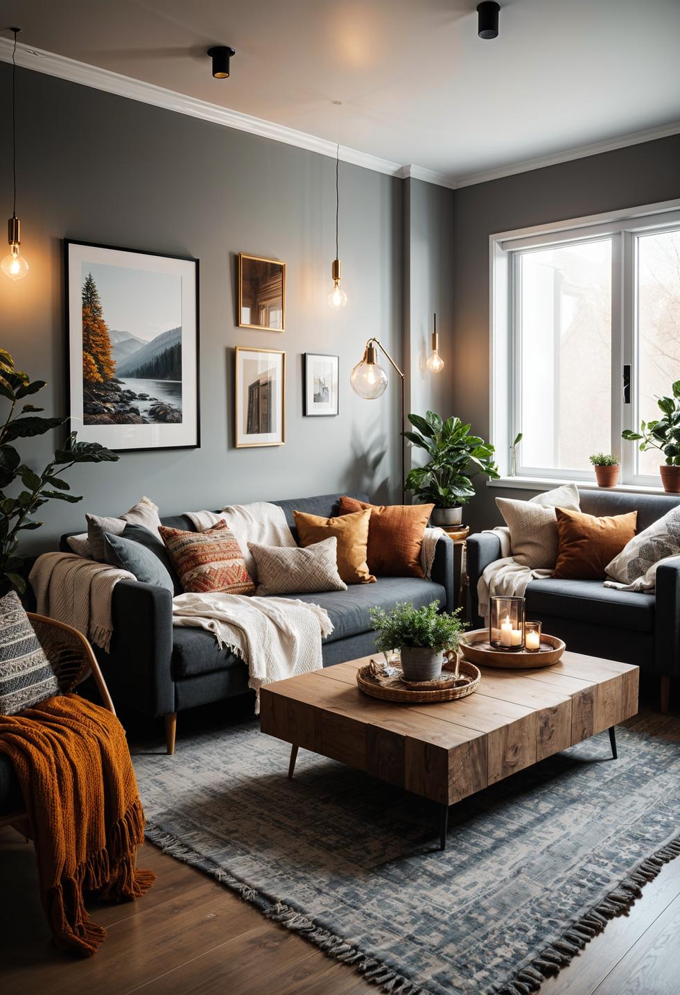 25 Genius tiny living room ideas 78 25. Cozy structured throws & Pillows-1