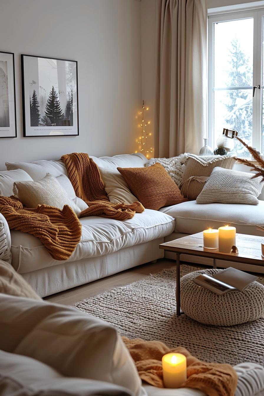 25 Genius Tiny Living Room Ideas 79 25. Cozy structured throws & pillow-2