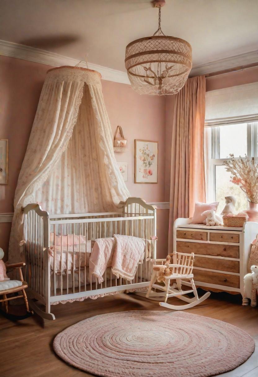 33 Enchanting Girl Nursery Ideas: Chic Decor for Her First Room 43 32. Cottage Charm Nursery Decor-0