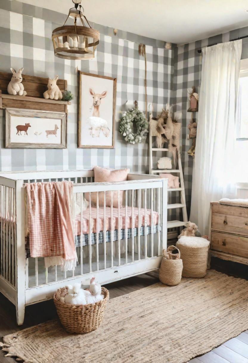 33 Enchanting Girl Nursery Ideas: Chic Decor for Her First Room 27 21. Country Farmhouse Nursery Inspiration-0