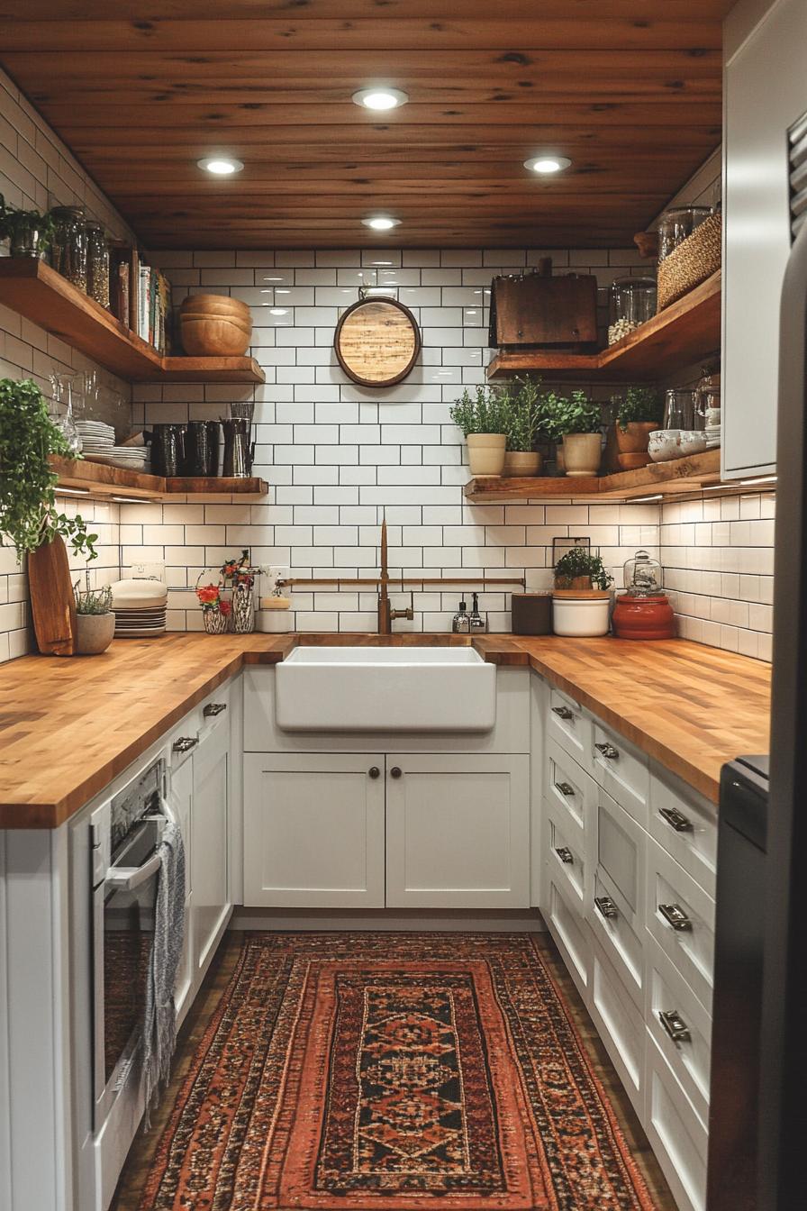 20 Genius tiny kitchen ideas for small apartments 55 18. Cozy butcher block worktops for apartments-0