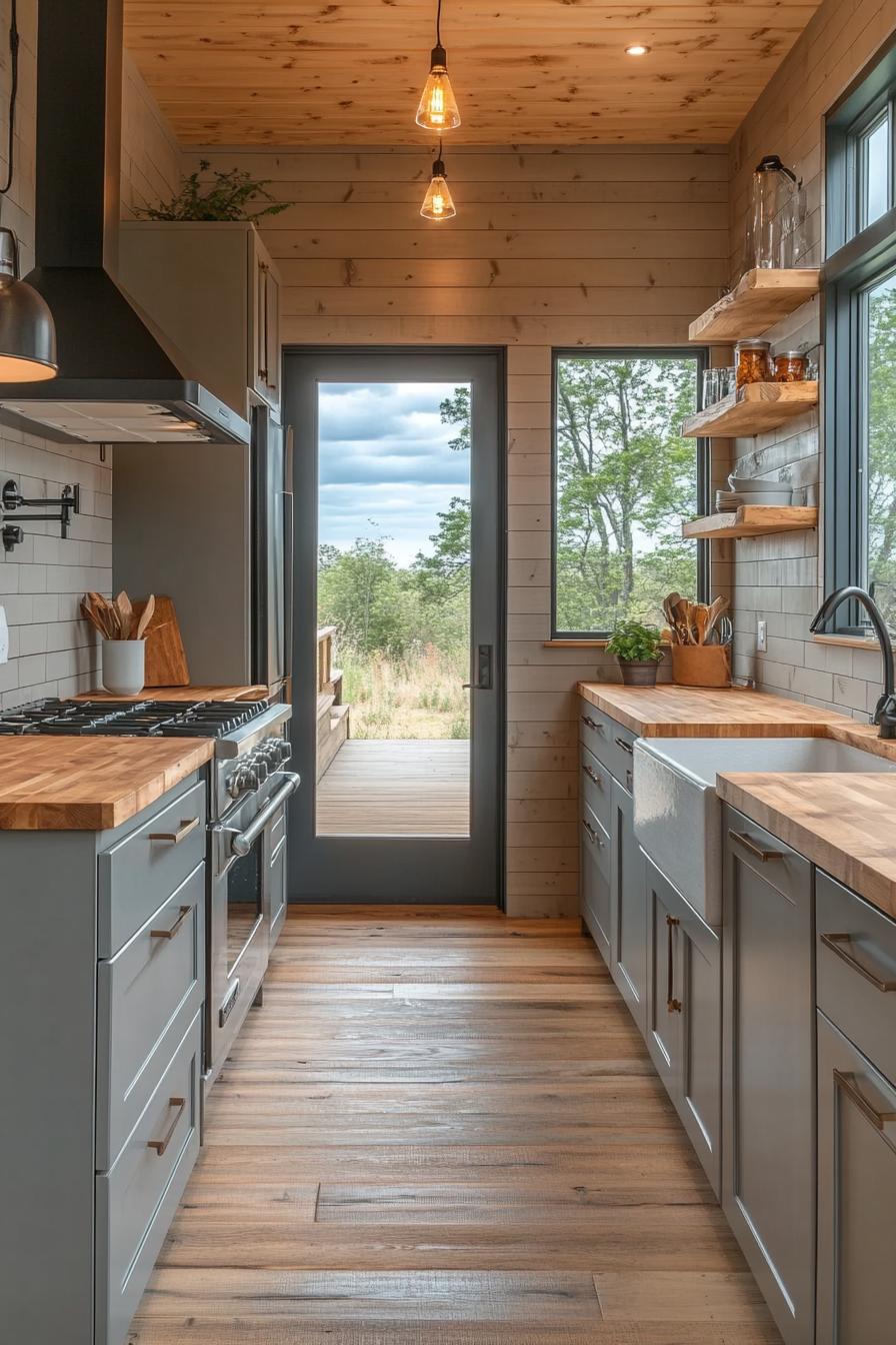 20 Genius tiny kitchen ideas for small apartments 58 18. Cozy butcher block worktops for apartments-3