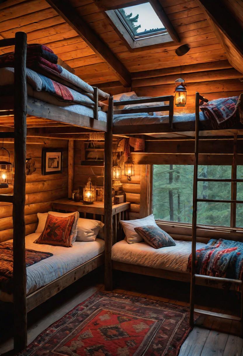 48 Super Cute Dream Room Inspirations for Ultimate Coziness! 58 45. Cozy Cabin Bunk Room Delight-0