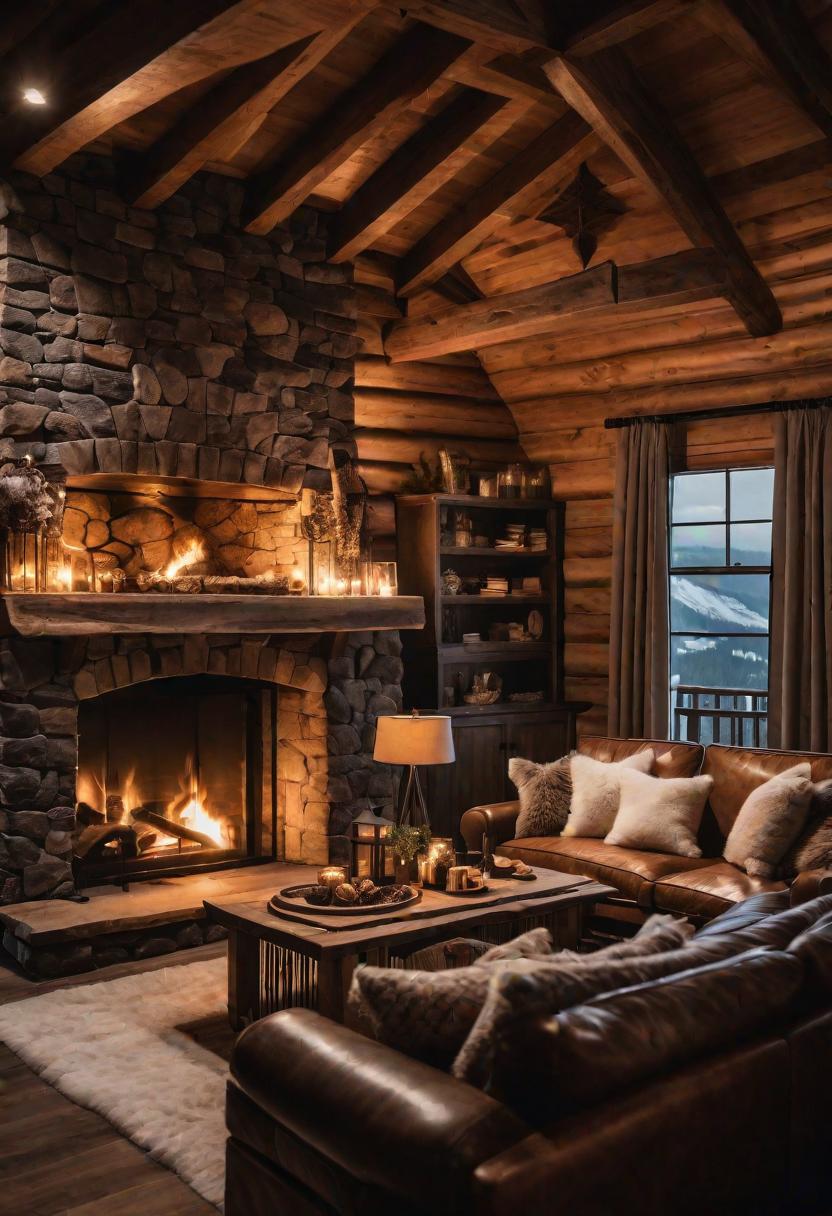 45 Warm & Inviting Cozy Living Room Ideas for Ultimate Relaxation 17 15. Cozy Chalet Retreat-0