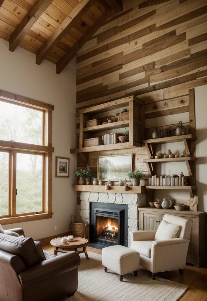 21 Elegant integrated shelves for the living room 10 8. Cosy Cottage Decess Shels Guide-0