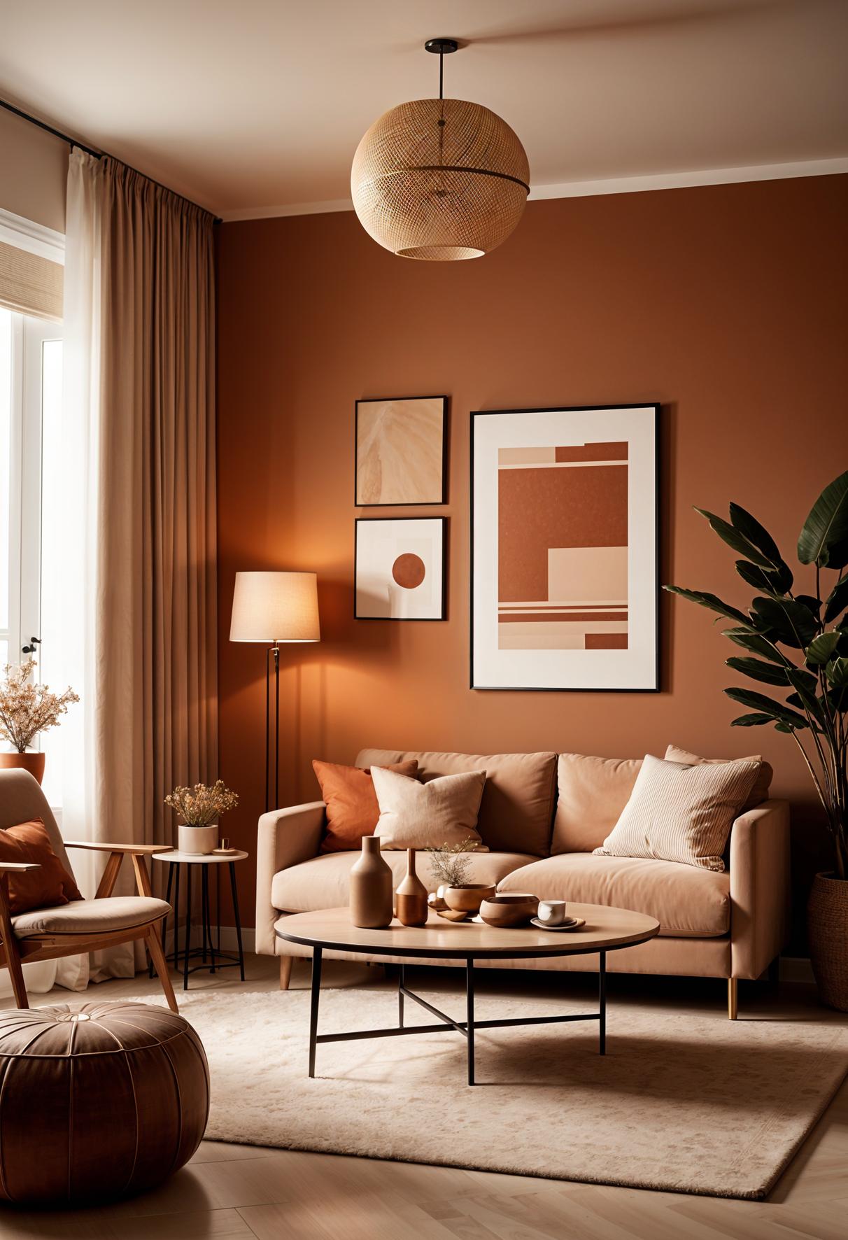25 Genius Tiny Living Room Ideas 70 22. Cozy earthy color schema-2
