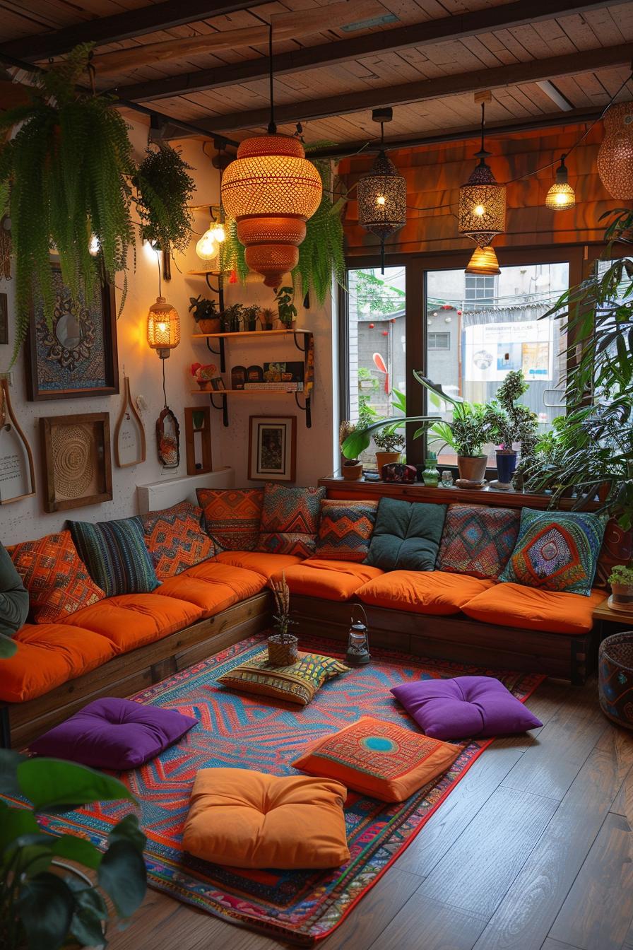25 Genius Tiny Living Room Ideas 26 8. Cozy life with floor pillow-0