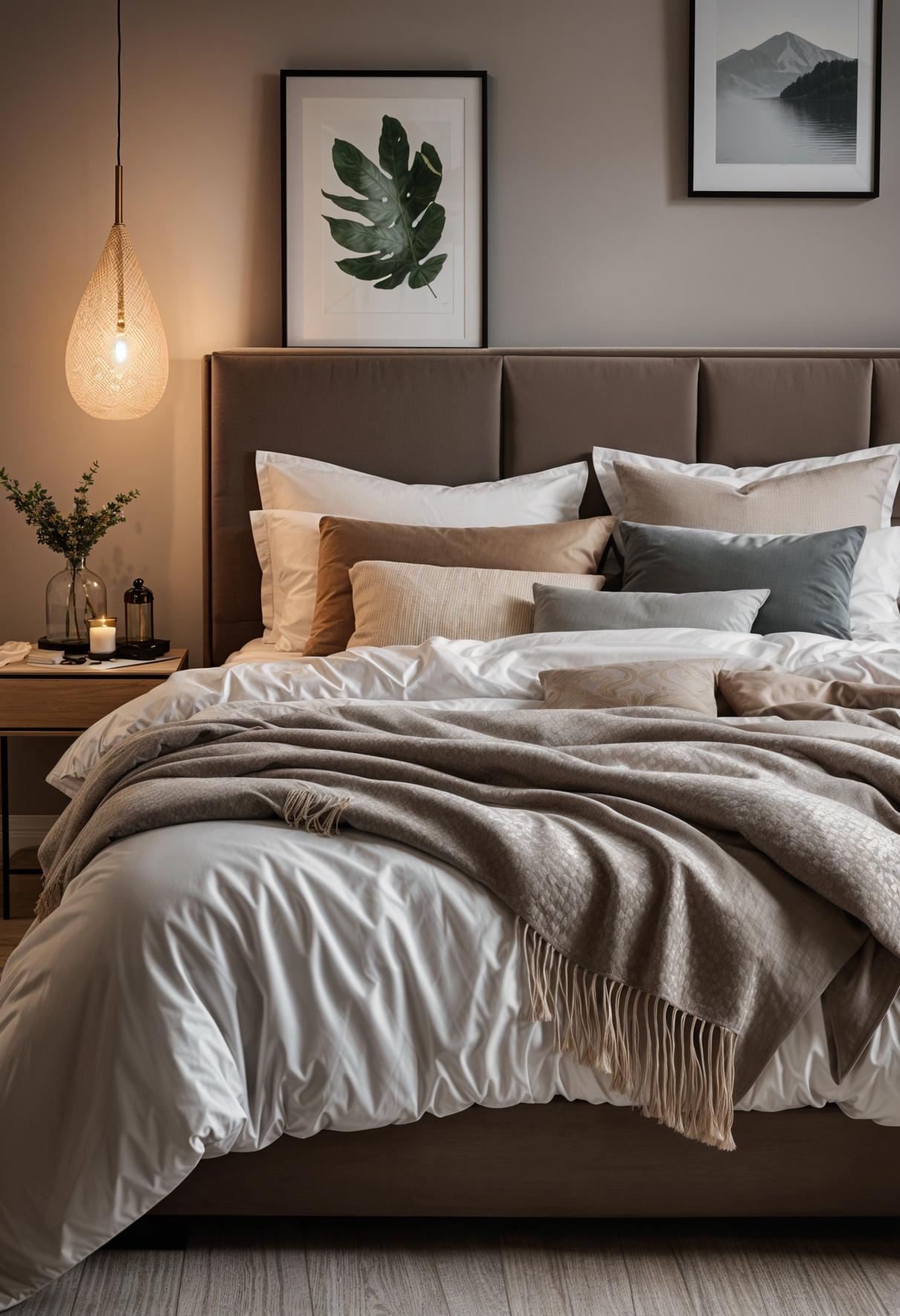 39 Dreamy Bedroom Decor Ideas (New) 23 19. Cozy Neutral Pallet Bed Decor-0