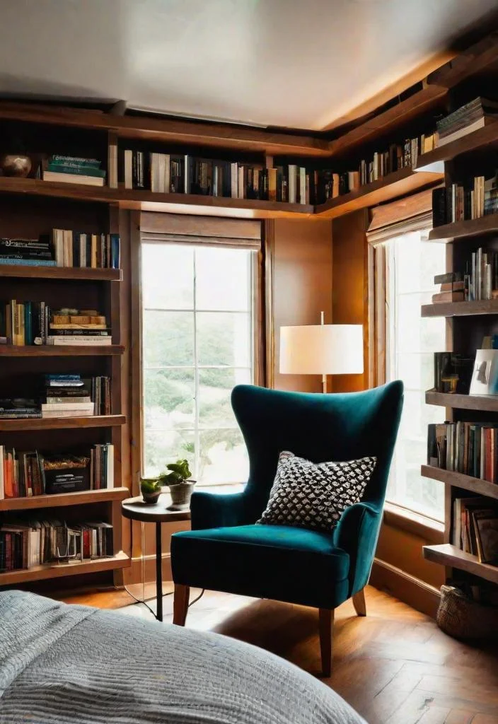 30 gemütliche und inspirierende Gästeschlafzimmer Ideen 7 5. Gemütliche Leseecke-Ecke-0