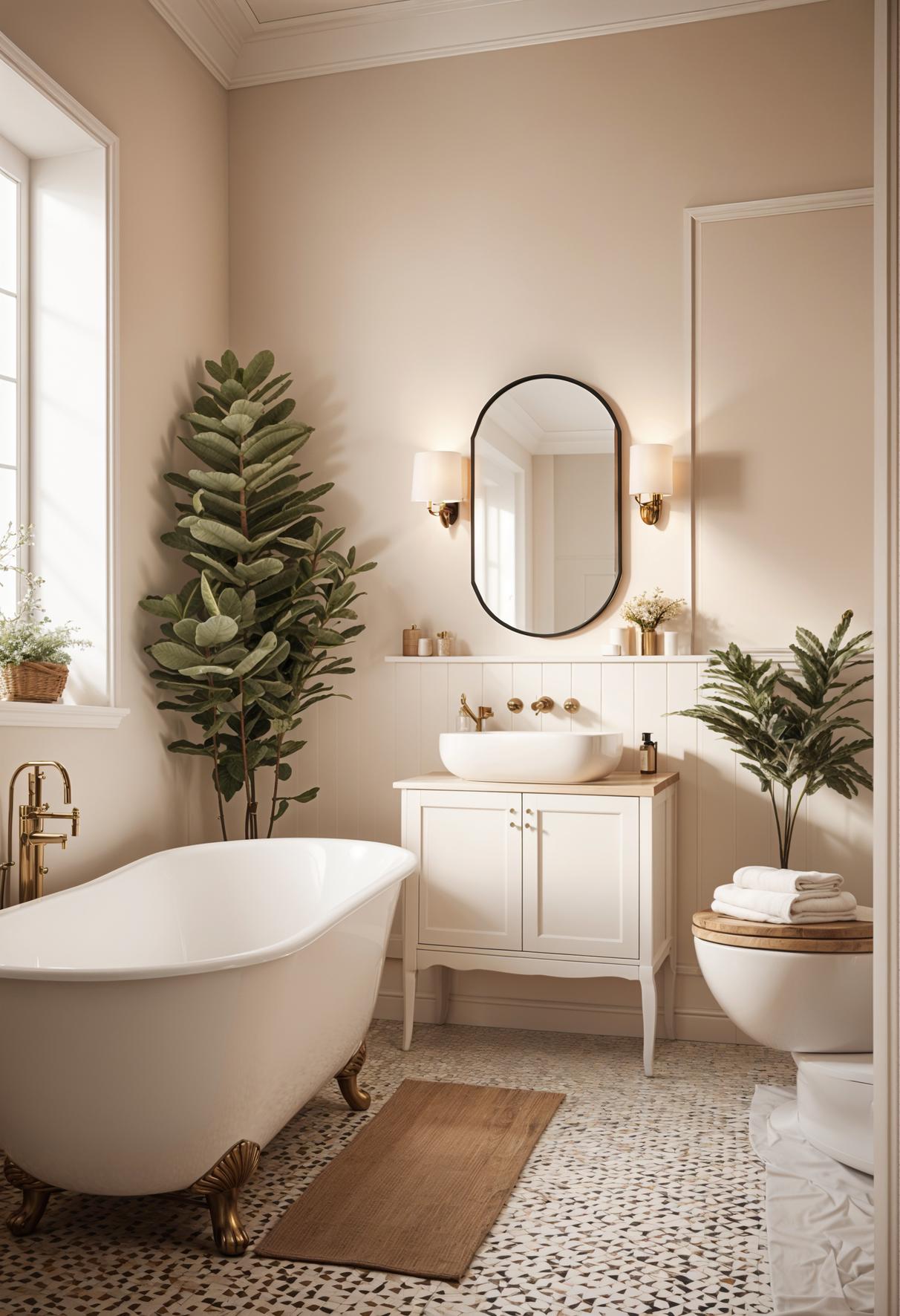 15 trendy bathroom colors for a breathtaking makeover 20 7. Creamy vanilla color Inspiration-2