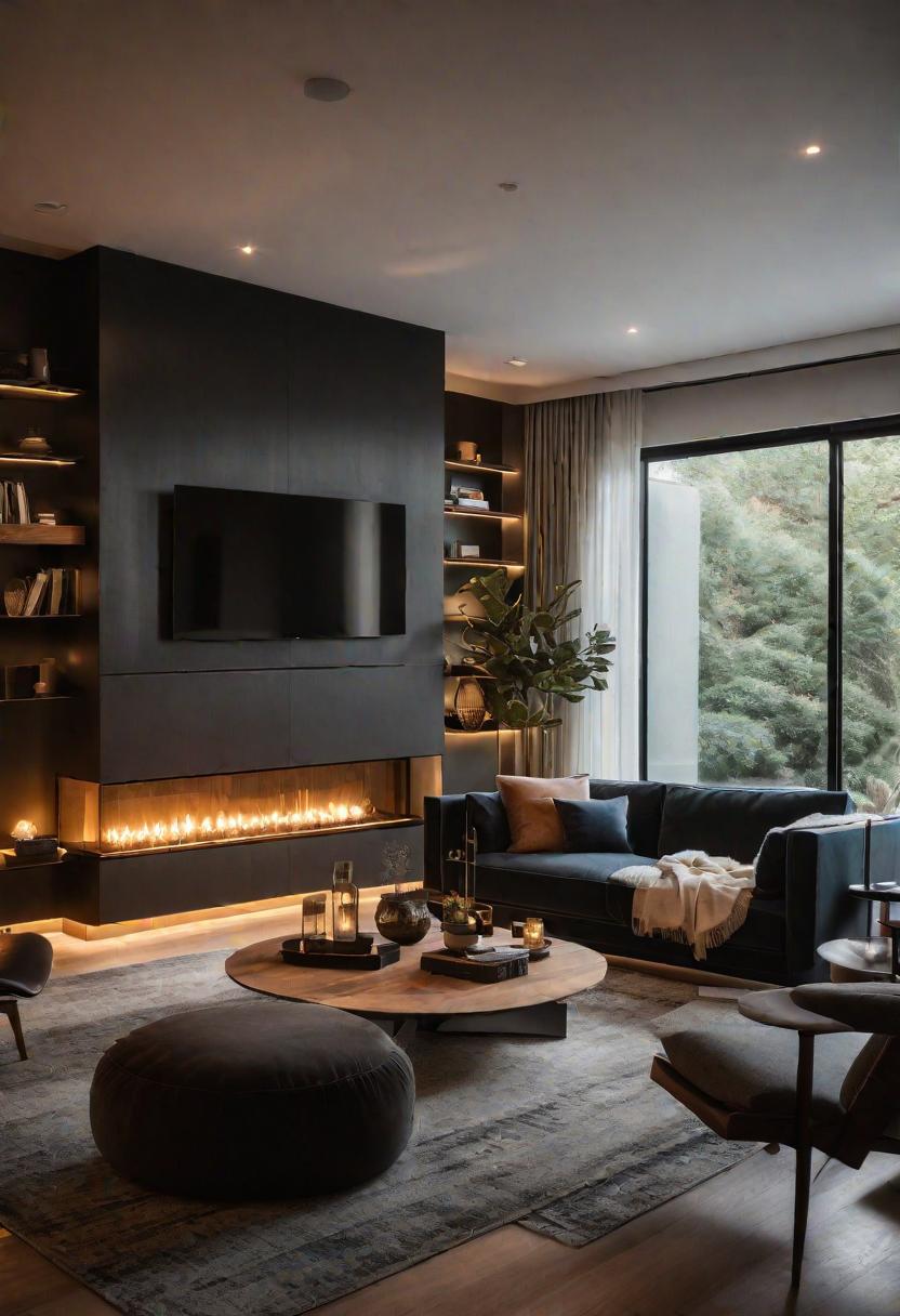 37 Cozy Contemporary Living Room Ideas: Modern Elegance 32 30. Creating Layered Lighting Effects-0