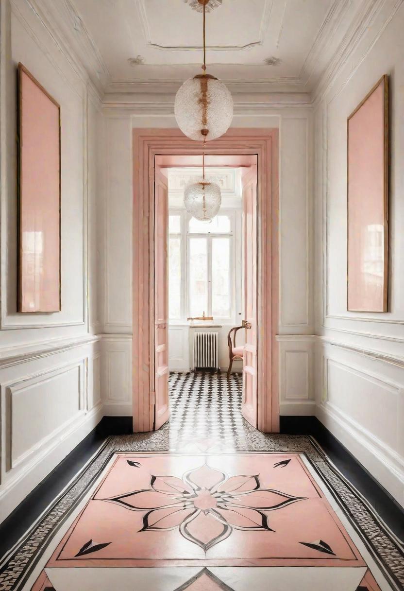 39 Chic Small Entrance Hall Ideas: Creative Solutions for Welcoming Spaces 30 26. Creative Floor Designs for Entryways-1
