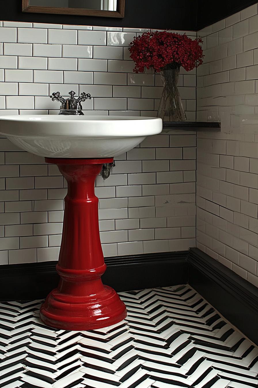 25 Genius tiny bathroom ideas for your makeover 9 2. Creative tile design for small bathroom-3