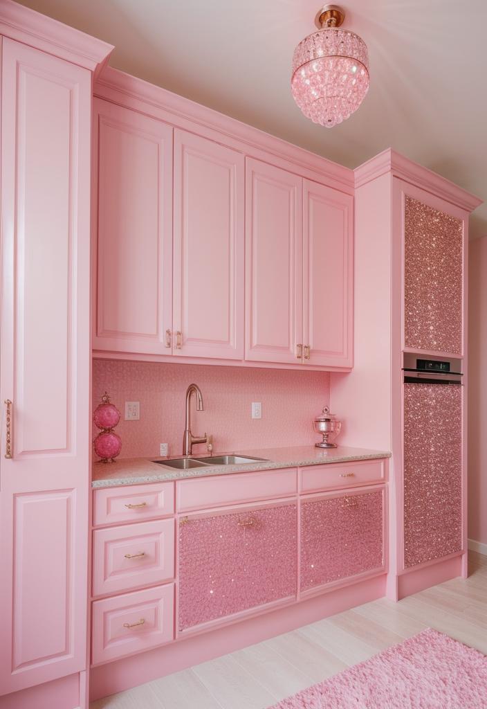 35 Charming Pink Kitchen Ideas: a Feminine Flair in Your Cooking Space 41 34. Crystal Pink Cabinet Knobs-0
