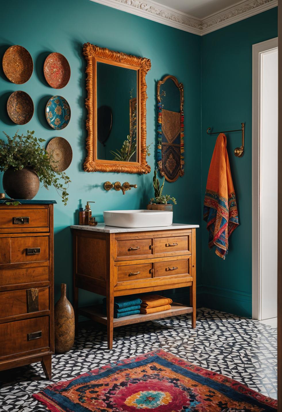 29 Breathtaking Bathroom Decor Ideas to Revamp Your Space 42 17. Curated Bathroom Eclectic Collection-0