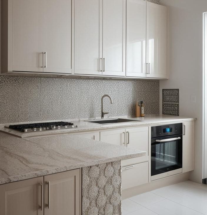 35 Stunning Kitchen Backsplash Ideas: Creative and Eye-Catching Designs 49 35. Custom 3D Kitchen Backsplashes-0