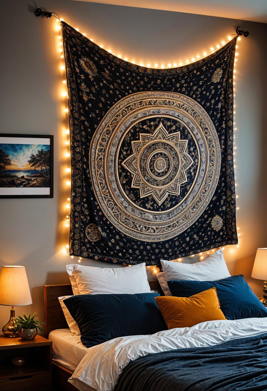 19 trendy college dormitory ideas (new) 45 17. Custom Tapestry Decor Ideas-0