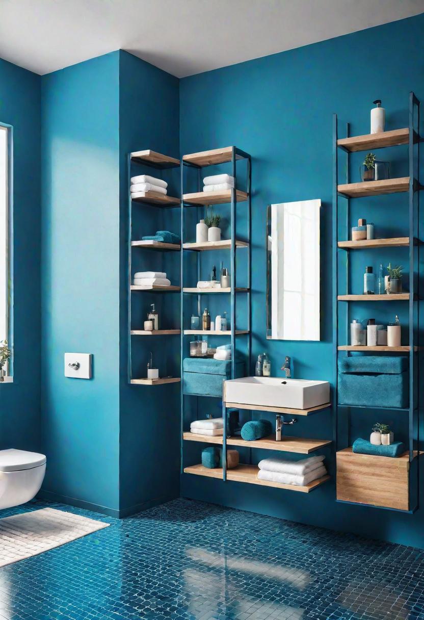 15 Genius & beautiful bathroom shelf ideas you have to see 24 10. Adaptable cube shelves-2
